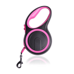 Coleira retrátil de nylon FlexPet Rosa 