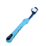 Escova de Dentes Três Lados  PetSmile  azul
